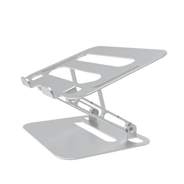Aluminum Alloy Portable Laptop Stand - Adjustable &amp; Ventilated - Compatible with iPad/iPhone/MacBook