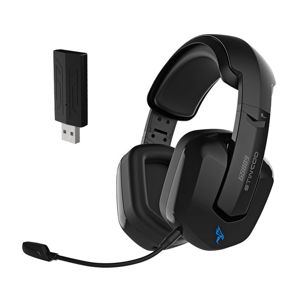 Somic GS809 Gaming Headset - 3 Modes (2.4G/Bluetooth 5.0/Wired) - Detachable Microphone - 48h Battery Life - RGB