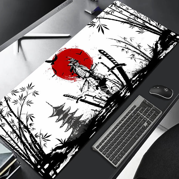 Samurai Gaming Mouse Pad - Colorful Design, Anti-Slip, Washable - 12 Sizes Available (300x700cm to 400x900cm)
