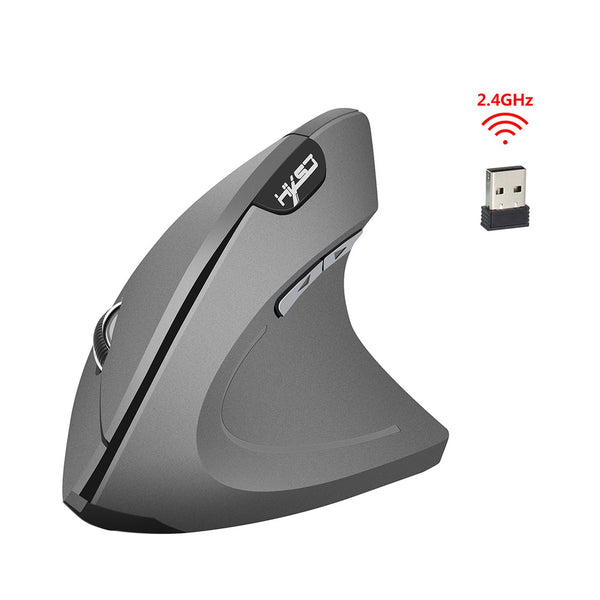 2.4G Wireless Vertical Mouse - 6 Ergonomic Buttons, 3 DPI Levels (800/1600/2400) - For Office &amp; Wrist Health