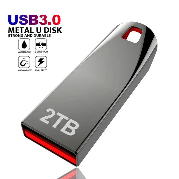 Yadeltech 2TB Metal USB 3.0 Flash Drive - Ultra Fast, Plug &amp; Play - Compatible with PC/Mac/Android 